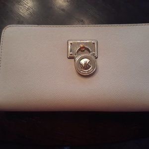 Michael Kors Cream Leather Wallet